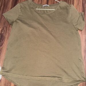 Zara Olive Green Women's Top